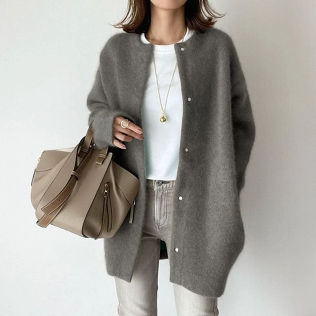 Women's Relaxed Fit Long Knit Cardigan