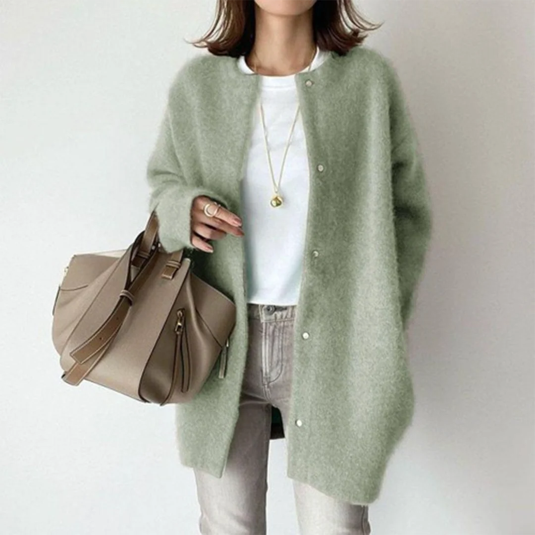 Women's Relaxed Fit Long Knit Cardigan