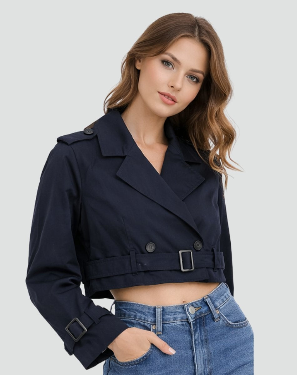 Rowan Belted Structured Trench