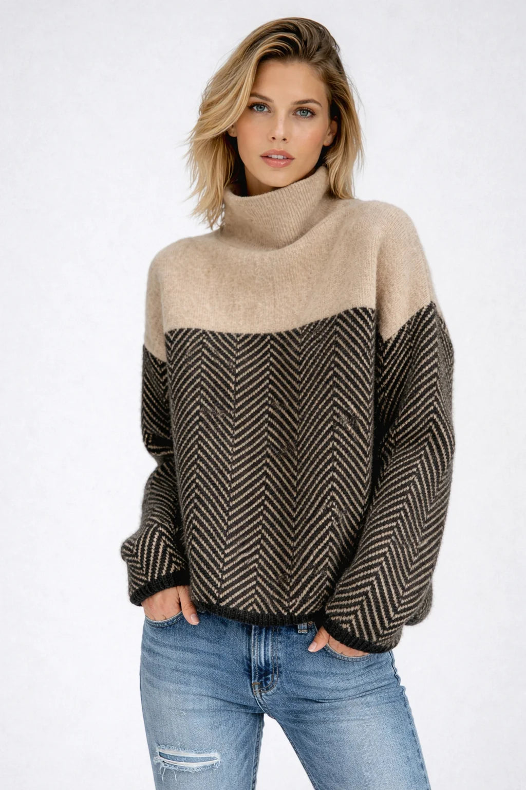 Women's Sustainable Cotton Turtleneck