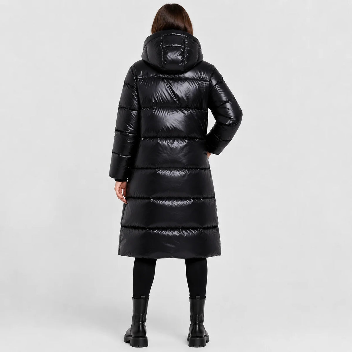 Women's Thickened Long Hooded Puffer Coat