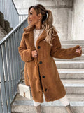 Women's Waterproof Faux Shearling Long Coat