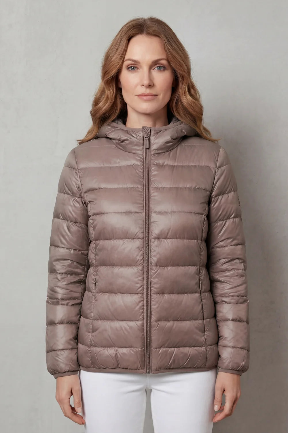Women's Waterproof Rain Coat with Zip Front
