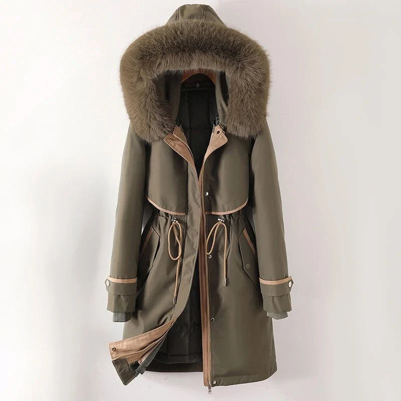 Women's Cozy Lined Parka with Hood
