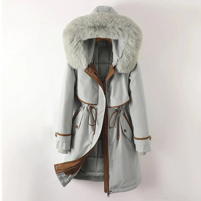Women's Cozy Lined Parka with Hood