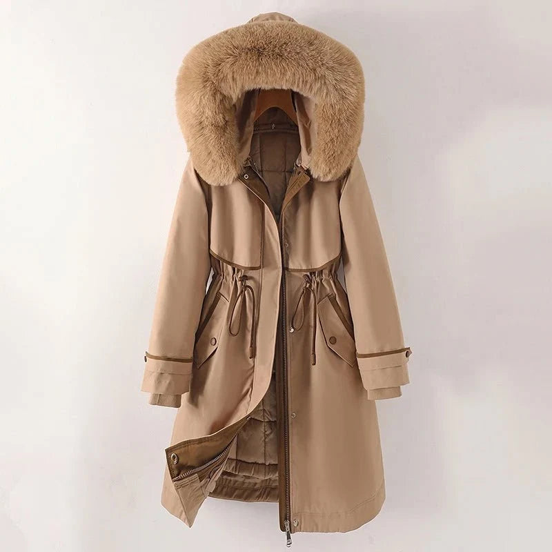 Women's Cozy Lined Parka with Hood
