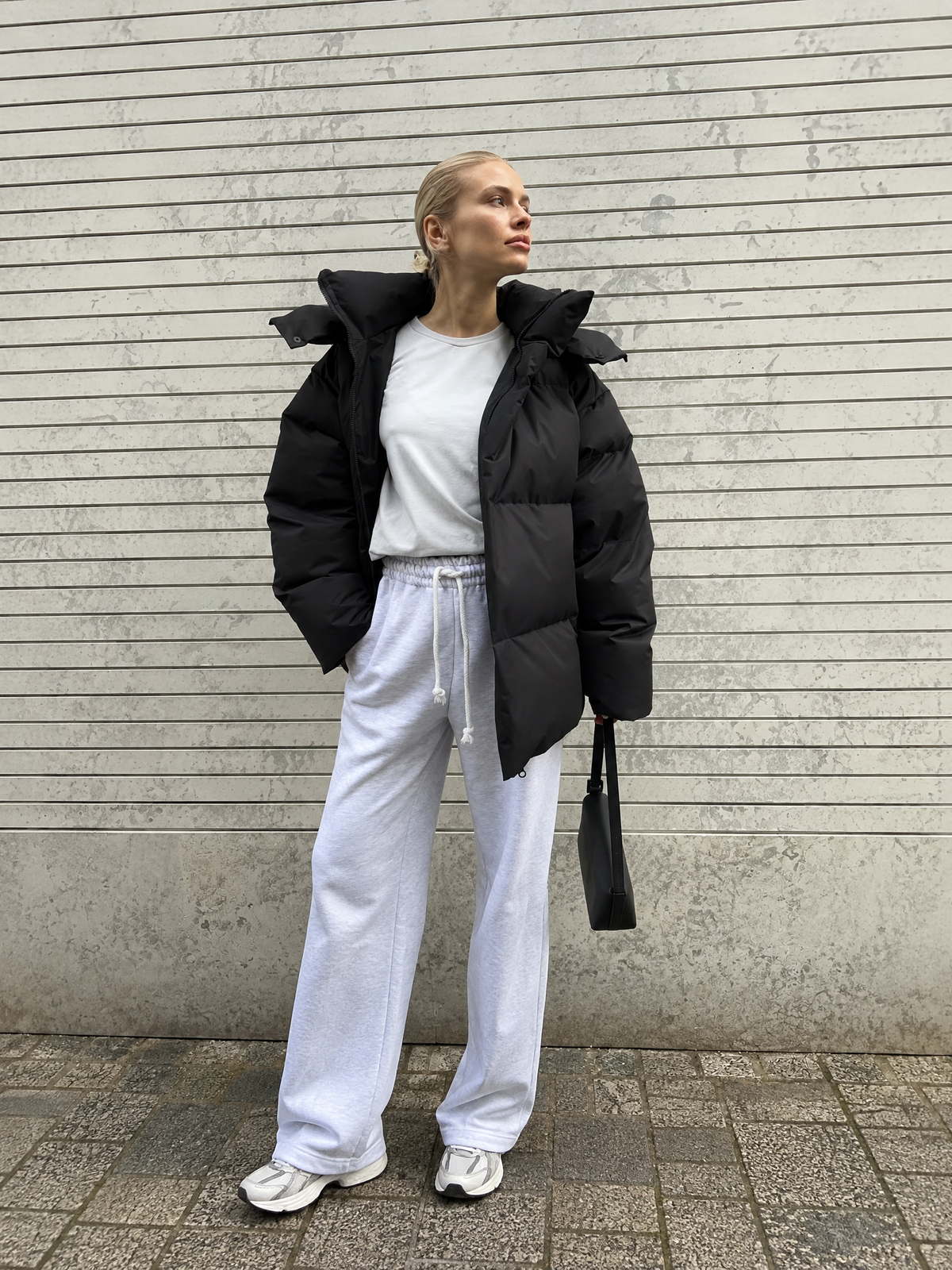 Women’s Oversized Hooded Puffer Jacket with Generous Padding